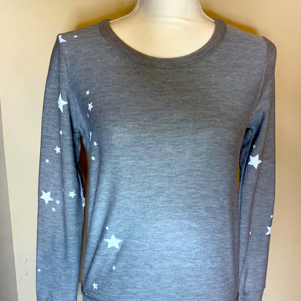 CHASER brand Soft fleece STAR Sweatshirt Sz XS